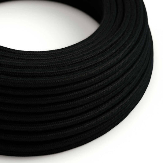 Cavo tessile Nero Carbone in cotone - L'Originale Creative-Cables - - Bulby