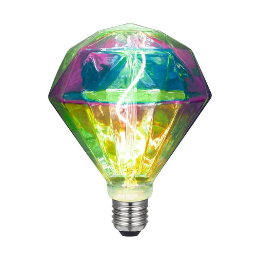 Lampadina LED Diamante filamento curvo 3W 140Lm E27 2000K Dimmerabile - Bulby