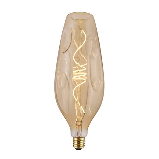 Lampadina LED Dorata Bumped bottiglia filamento a Spirale 5W 250Lm - Bulby