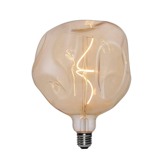 Lampadina LED Dorata Bumped Globo G180 filamento a Spirale 5W 250Lm - Bulby